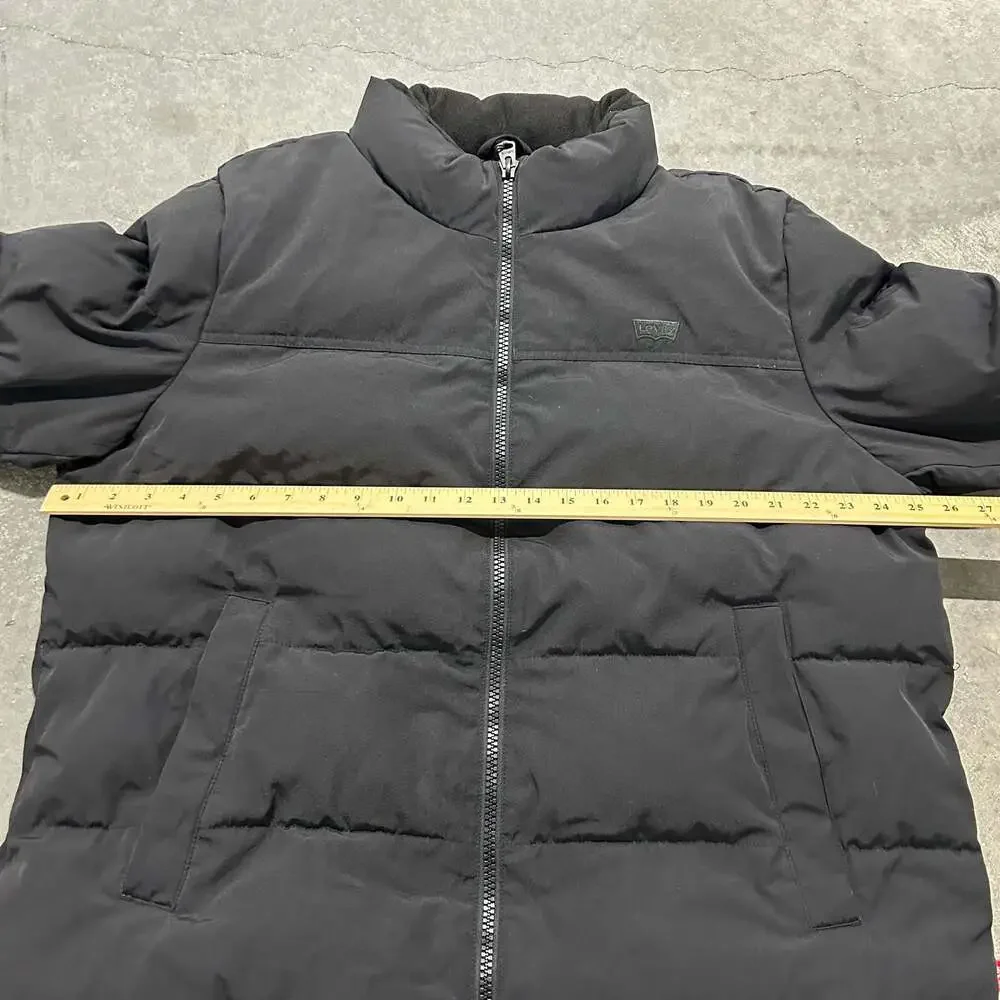 Levi's Men's Black Quilted Insulated Puffer Jacket
